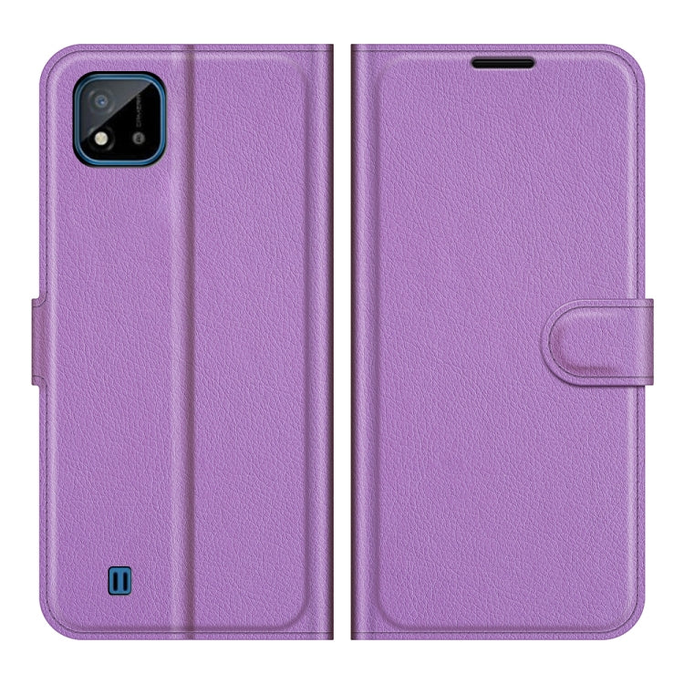 For OPPO Realme C11 2021 Litchi Texture Horizontal Flip Protective Case with Holder & Card Slots & Wallet
