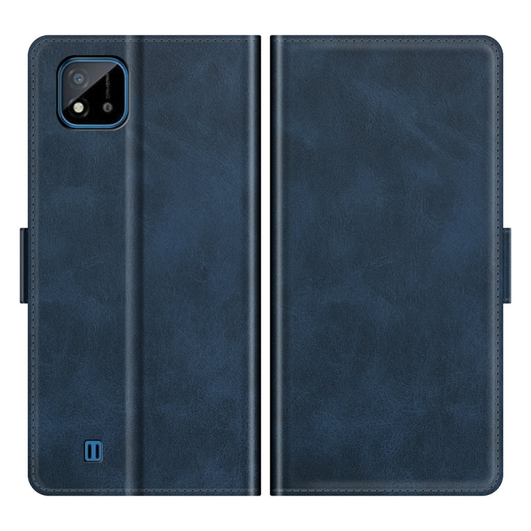 For OPPO Realme C11 2021 Dual-side Magnetic Buckle Horizontal Flip Leather Case with Holder & Card Slots & Wallet