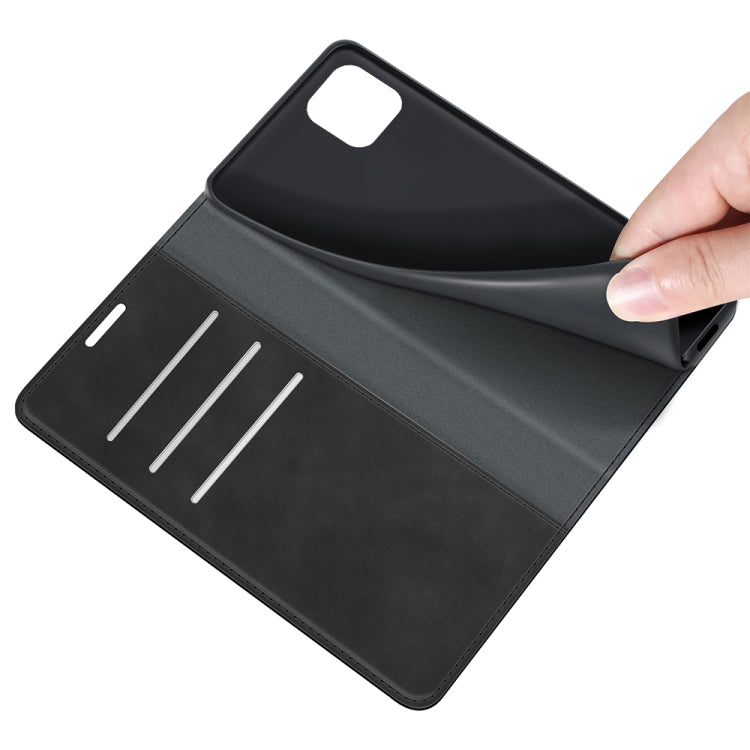 For OPPO Realme C11 2021 Retro-skin Business Magnetic Suction Leather Case with Holder & Card Slots & Wallet