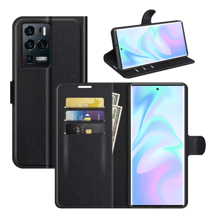 For ZTE Axon 30 Ultra 5G Litchi Texture Horizontal Flip Protective Case with Holder & Card Slots & Wallet