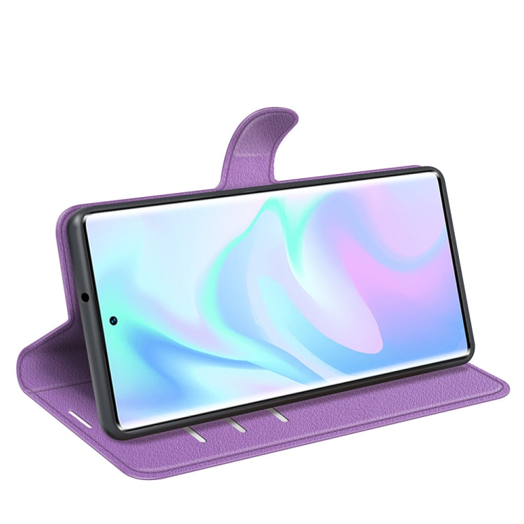 For ZTE Axon 30 Ultra 5G Litchi Texture Horizontal Flip Protective Case with Holder & Card Slots & Wallet