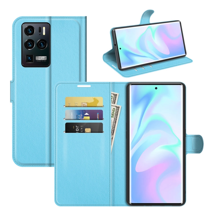 For ZTE Axon 30 Ultra 5G Litchi Texture Horizontal Flip Protective Case with Holder & Card Slots & Wallet