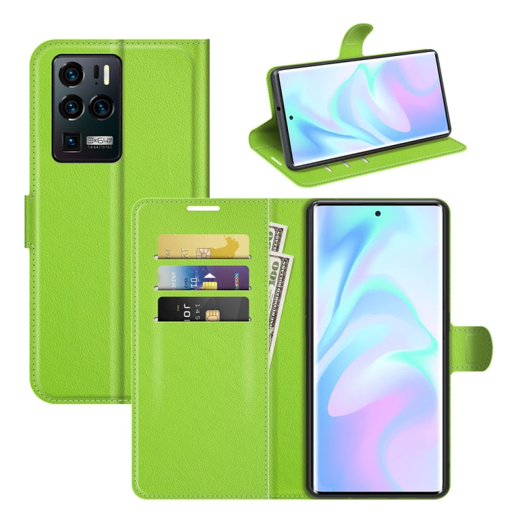 For ZTE Axon 30 Ultra 5G Litchi Texture Horizontal Flip Protective Case with Holder & Card Slots & Wallet