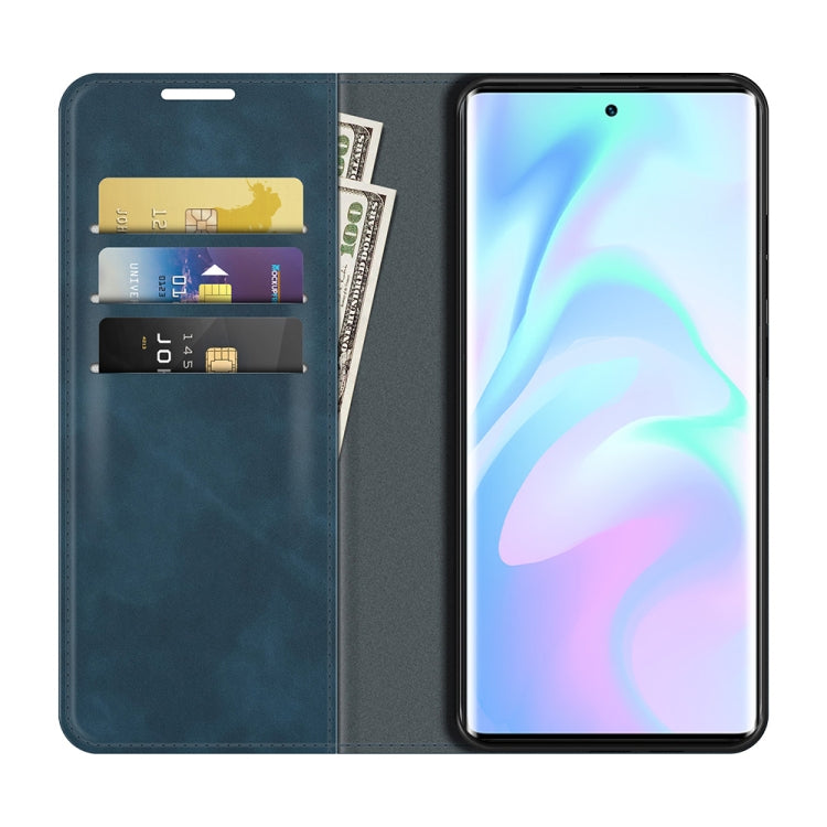 For ZTE Axon 30 Ultra 5G Ultra Retro-skin Business Magnetic Suction Leather Case with Holder & Card Slots & Wallet