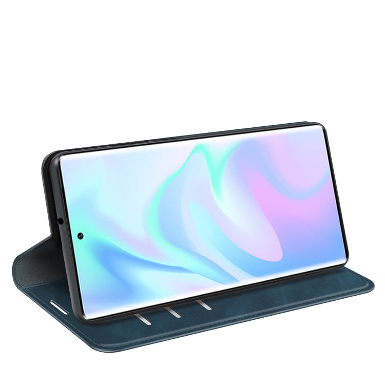 For ZTE Axon 30 Ultra 5G Ultra Retro-skin Business Magnetic Suction Leather Case with Holder & Card Slots & Wallet