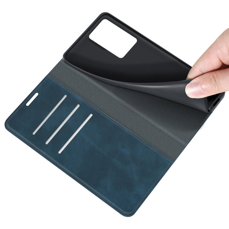 For ZTE Axon 30 Ultra 5G Ultra Retro-skin Business Magnetic Suction Leather Case with Holder & Card Slots & Wallet