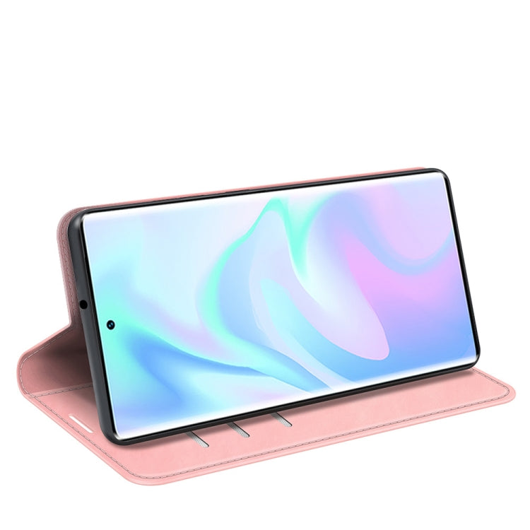 For ZTE Axon 30 Ultra 5G Ultra Retro-skin Business Magnetic Suction Leather Case with Holder & Card Slots & Wallet