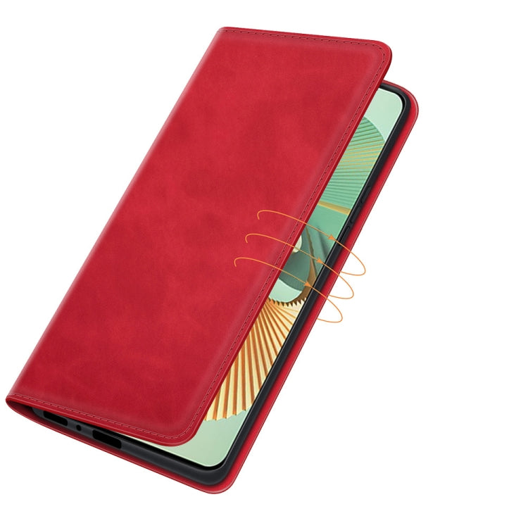 For ZTE Axon 30 Pro 5G Retro-skin Business Magnetic Suction Leather Case with Holder & Card Slots & Wallet