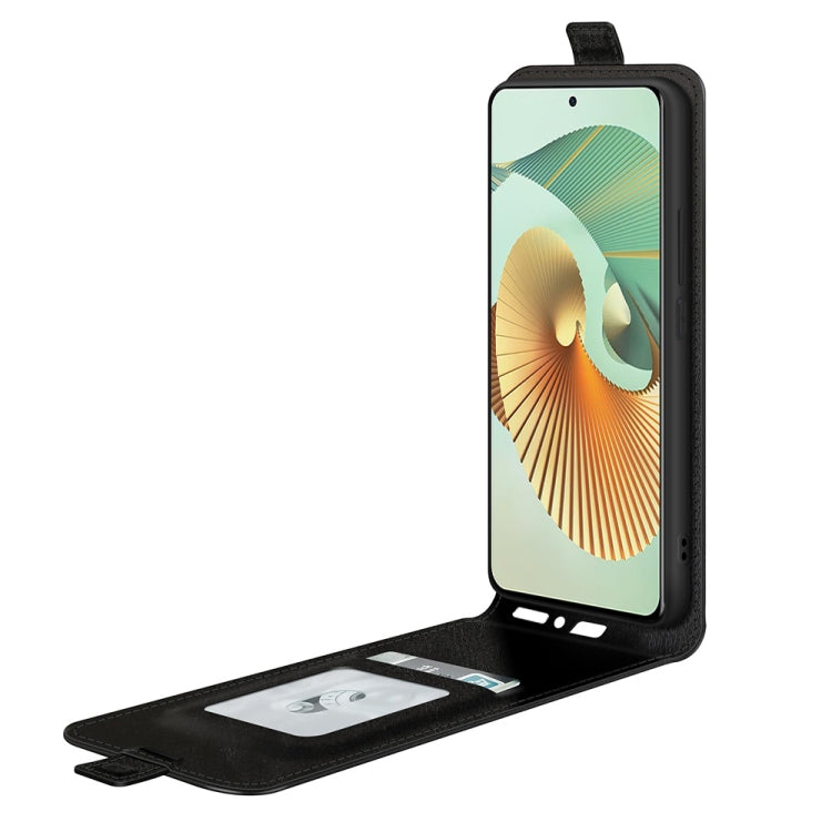 For ZTE Axon 30 Pro 5G R64 Texture Single Vertical Flip Leather Protective Case with Card Slots & Photo Frame
