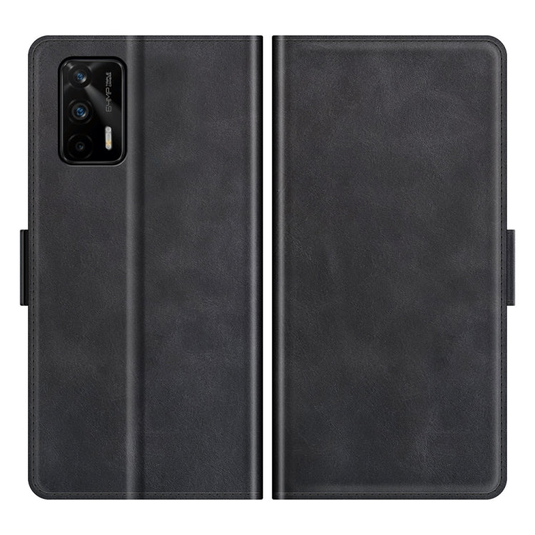 For OPPO Realme GT 5G / Realme Q3 Pro 5G Dual-side Magnetic Buckle Horizontal Flip Leather Case with Holder & Card Slots & Wallet