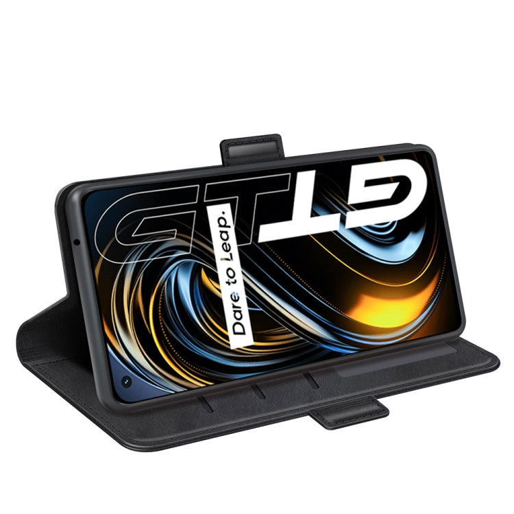 For OPPO Realme GT 5G / Realme Q3 Pro 5G Dual-side Magnetic Buckle Horizontal Flip Leather Case with Holder & Card Slots & Wallet