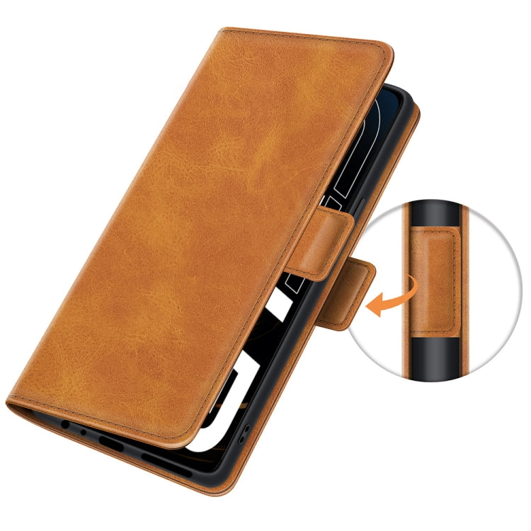 For OPPO Realme GT 5G / Realme Q3 Pro 5G Dual-side Magnetic Buckle Horizontal Flip Leather Case with Holder & Card Slots & Wallet