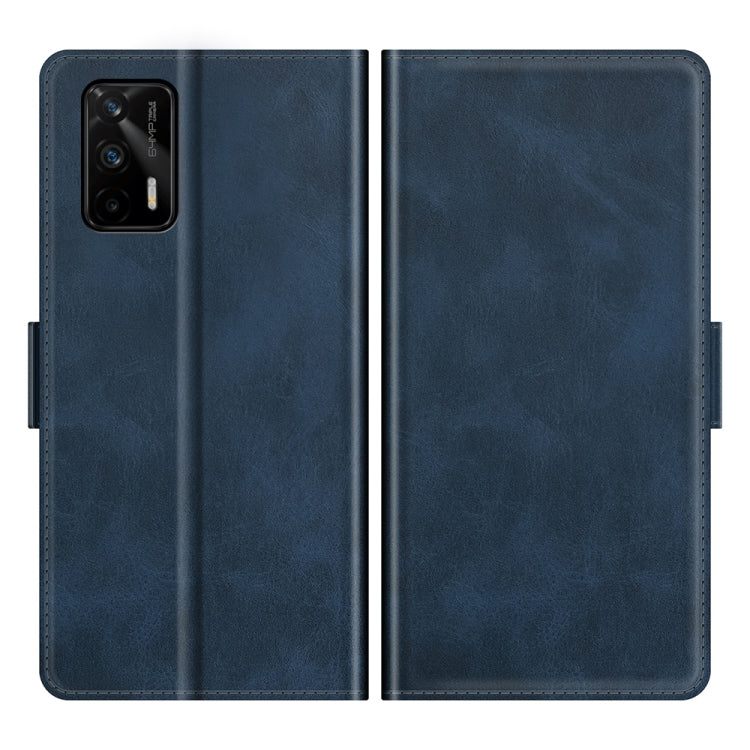 For OPPO Realme GT 5G / Realme Q3 Pro 5G Dual-side Magnetic Buckle Horizontal Flip Leather Case with Holder & Card Slots & Wallet