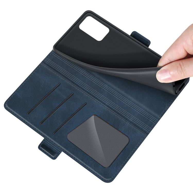 For OPPO Realme GT 5G / Realme Q3 Pro 5G Dual-side Magnetic Buckle Horizontal Flip Leather Case with Holder & Card Slots & Wallet