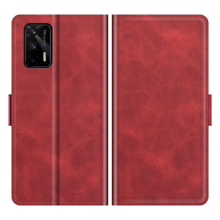 For OPPO Realme GT 5G / Realme Q3 Pro 5G Dual-side Magnetic Buckle Horizontal Flip Leather Case with Holder & Card Slots & Wallet