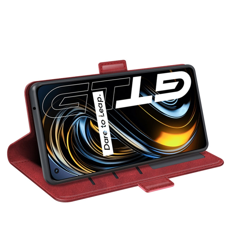 For OPPO Realme GT 5G / Realme Q3 Pro 5G Dual-side Magnetic Buckle Horizontal Flip Leather Case with Holder & Card Slots & Wallet