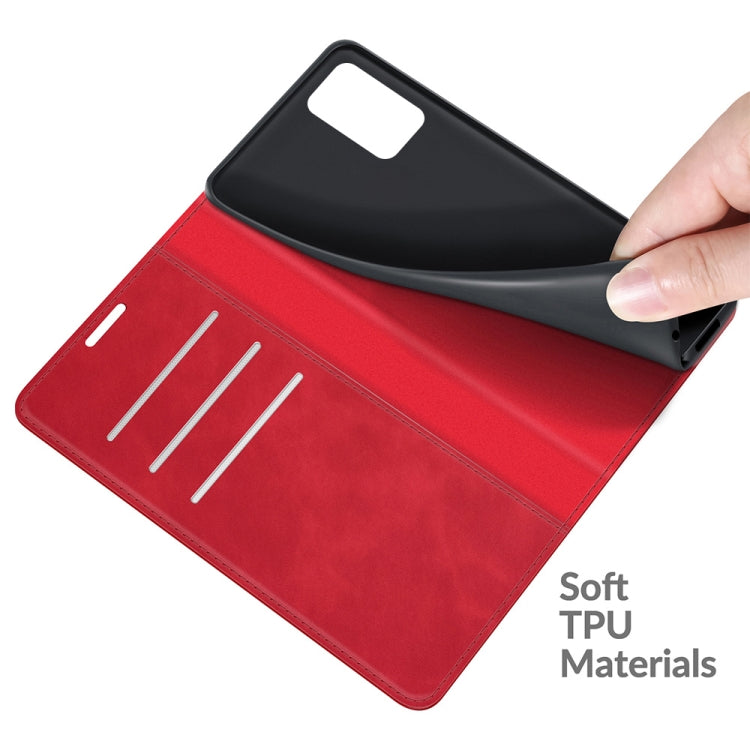 For OPPO Realme GT 5G / Realme Q3 Pro 5G Retro-skin Business Magnetic Suction Leather Case with Holder & Card Slots & Wallet