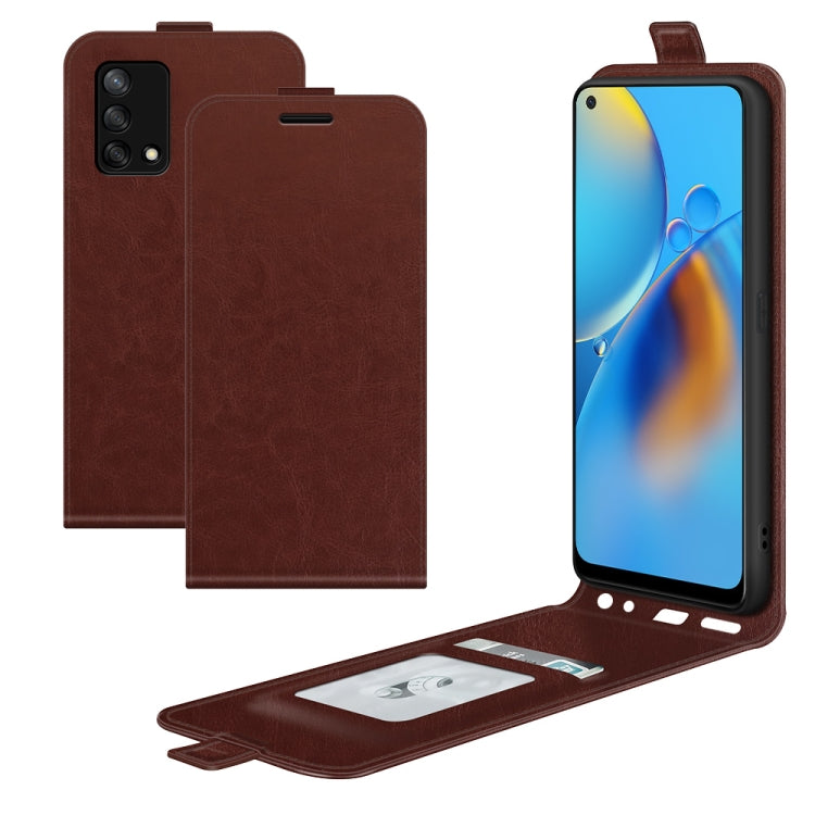 For OPPO Realme GT 5G / Realme Q3 Pro 5G R64 Texture Single Vertical Flip Leather Protective Case with Card Slots & Photo Frame