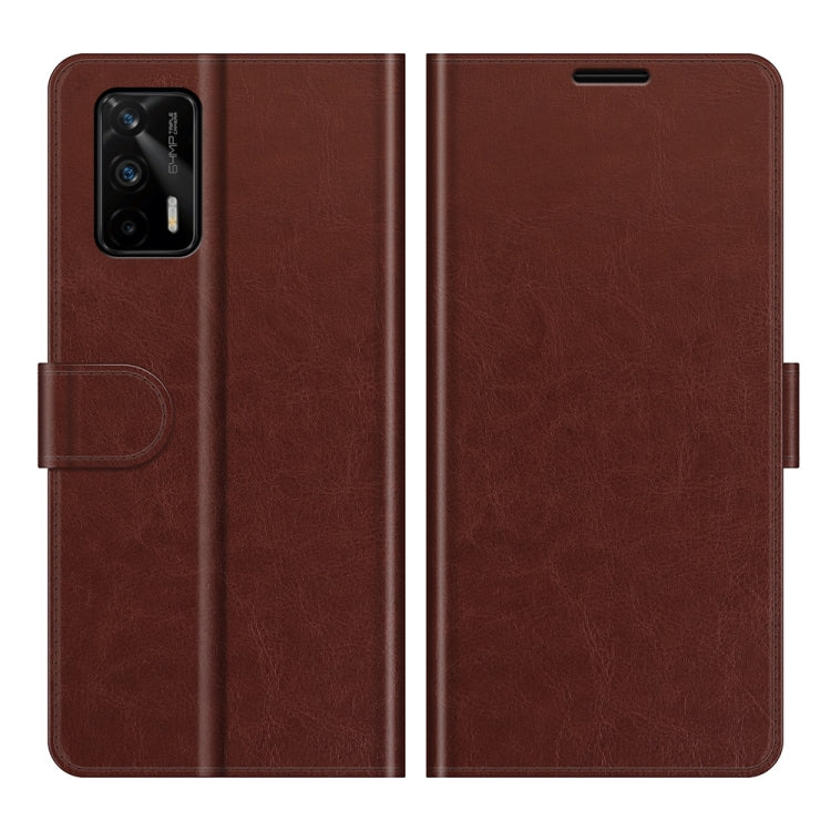 For OPPO Realme GT 5G / Realme Q3 Pro 5G R64 Texture Single Horizontal Flip Protective Case with Holder & Card Slots & Wallet& Photo Frame