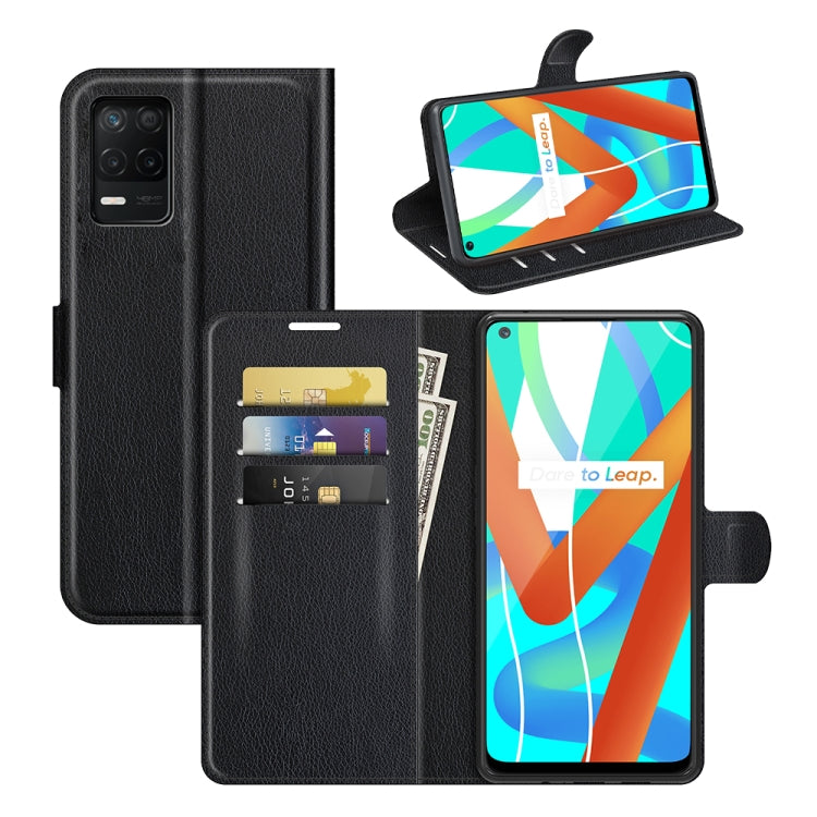 For OPPO Realme V13 5G / Realme 8 5G / Q3i 5G / Q3 5G Litchi Texture Horizontal Flip Protective Case with Holder & Card Slots & Wallet