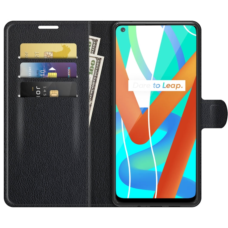 For OPPO Realme V13 5G / Realme 8 5G / Q3i 5G / Q3 5G Litchi Texture Horizontal Flip Protective Case with Holder & Card Slots & Wallet