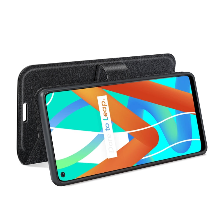 For OPPO Realme V13 5G / Realme 8 5G / Q3i 5G / Q3 5G Litchi Texture Horizontal Flip Protective Case with Holder & Card Slots & Wallet