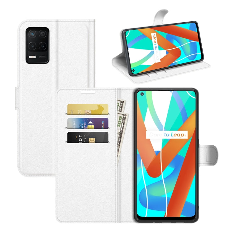 For OPPO Realme V13 5G / Realme 8 5G / Q3i 5G / Q3 5G Litchi Texture Horizontal Flip Protective Case with Holder & Card Slots & Wallet