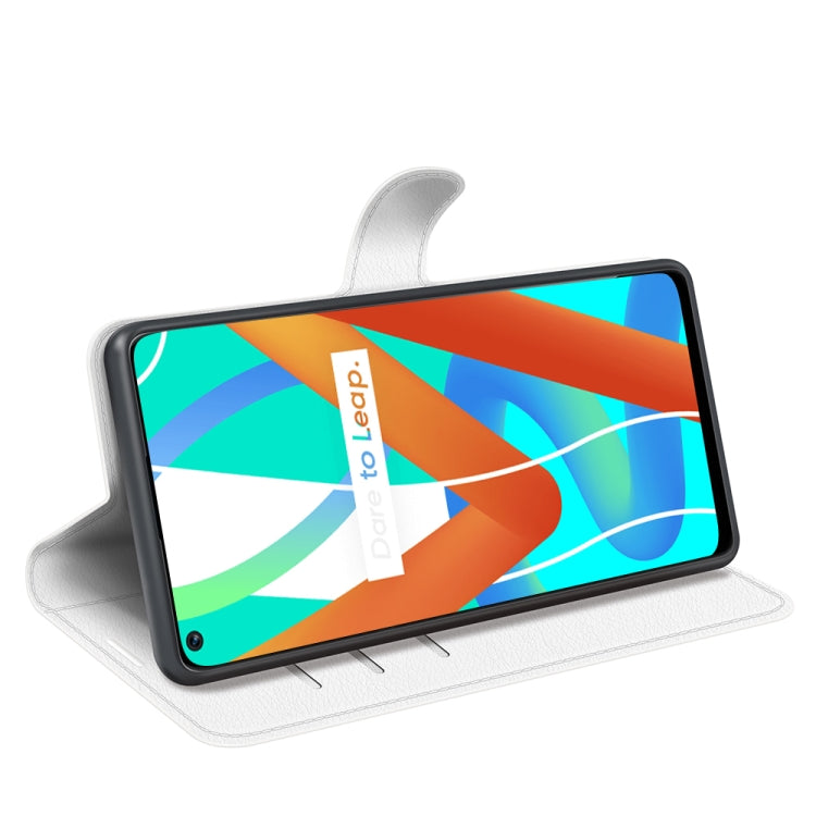 For OPPO Realme V13 5G / Realme 8 5G / Q3i 5G / Q3 5G Litchi Texture Horizontal Flip Protective Case with Holder & Card Slots & Wallet
