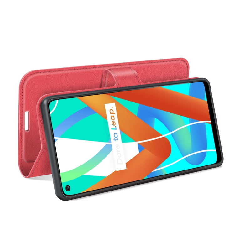 For OPPO Realme V13 5G / Realme 8 5G / Q3i 5G / Q3 5G Litchi Texture Horizontal Flip Protective Case with Holder & Card Slots & Wallet