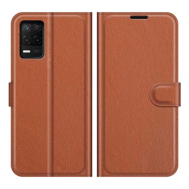 For OPPO Realme V13 5G / Realme 8 5G / Q3i 5G / Q3 5G Litchi Texture Horizontal Flip Protective Case with Holder & Card Slots & Wallet