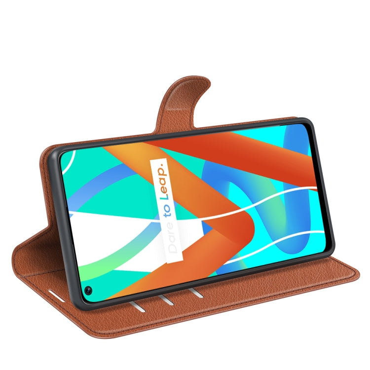 For OPPO Realme V13 5G / Realme 8 5G / Q3i 5G / Q3 5G Litchi Texture Horizontal Flip Protective Case with Holder & Card Slots & Wallet