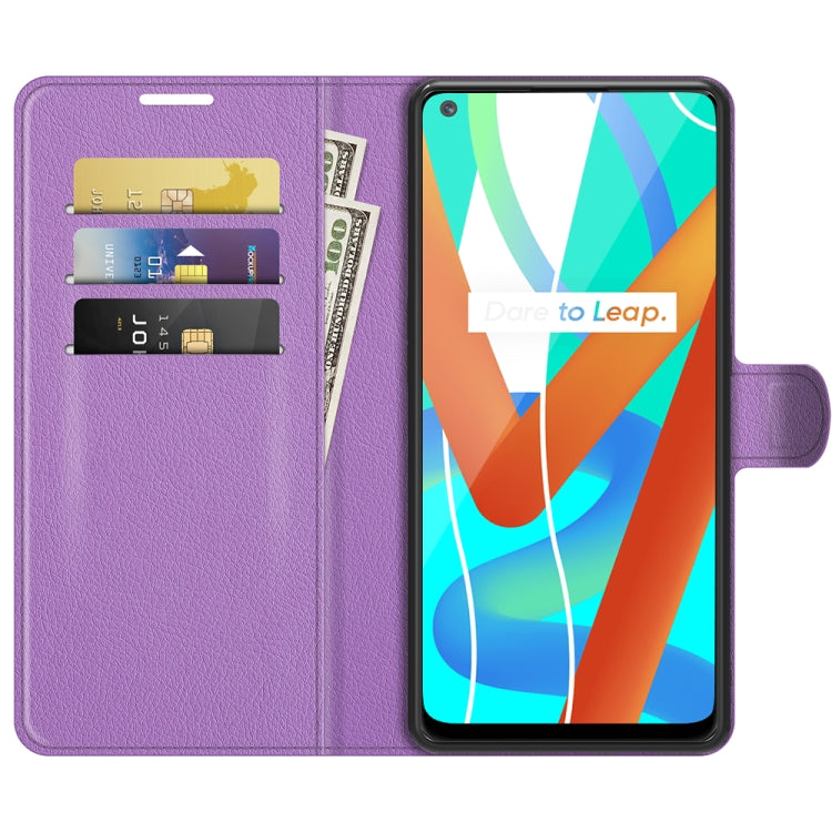 For OPPO Realme V13 5G / Realme 8 5G / Q3i 5G / Q3 5G Litchi Texture Horizontal Flip Protective Case with Holder & Card Slots & Wallet