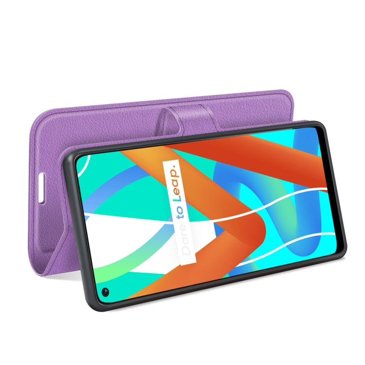 For OPPO Realme V13 5G / Realme 8 5G / Q3i 5G / Q3 5G Litchi Texture Horizontal Flip Protective Case with Holder & Card Slots & Wallet