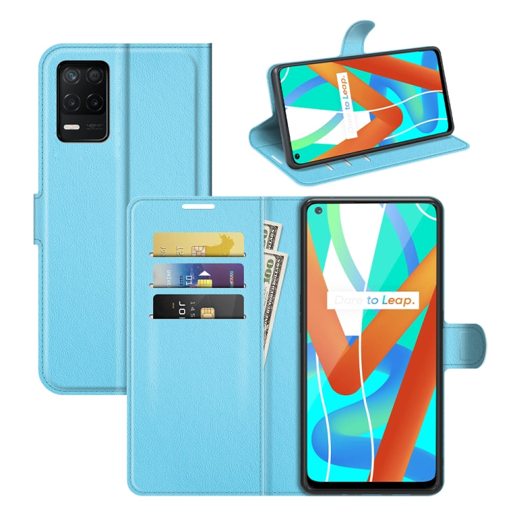 For OPPO Realme V13 5G / Realme 8 5G / Q3i 5G / Q3 5G Litchi Texture Horizontal Flip Protective Case with Holder & Card Slots & Wallet