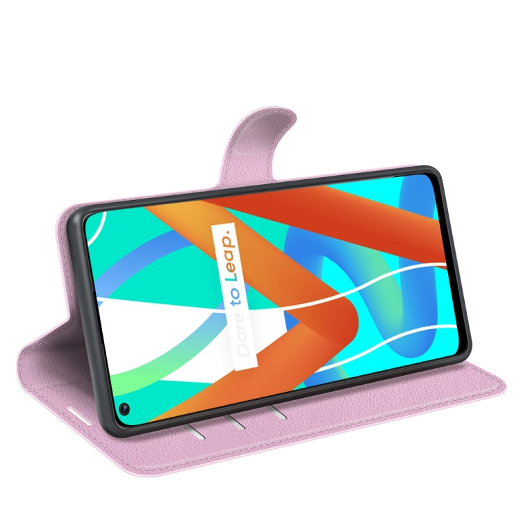 For OPPO Realme V13 5G / Realme 8 5G / Q3i 5G / Q3 5G Litchi Texture Horizontal Flip Protective Case with Holder & Card Slots & Wallet