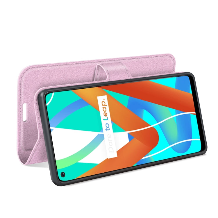 For OPPO Realme V13 5G / Realme 8 5G / Q3i 5G / Q3 5G Litchi Texture Horizontal Flip Protective Case with Holder & Card Slots & Wallet