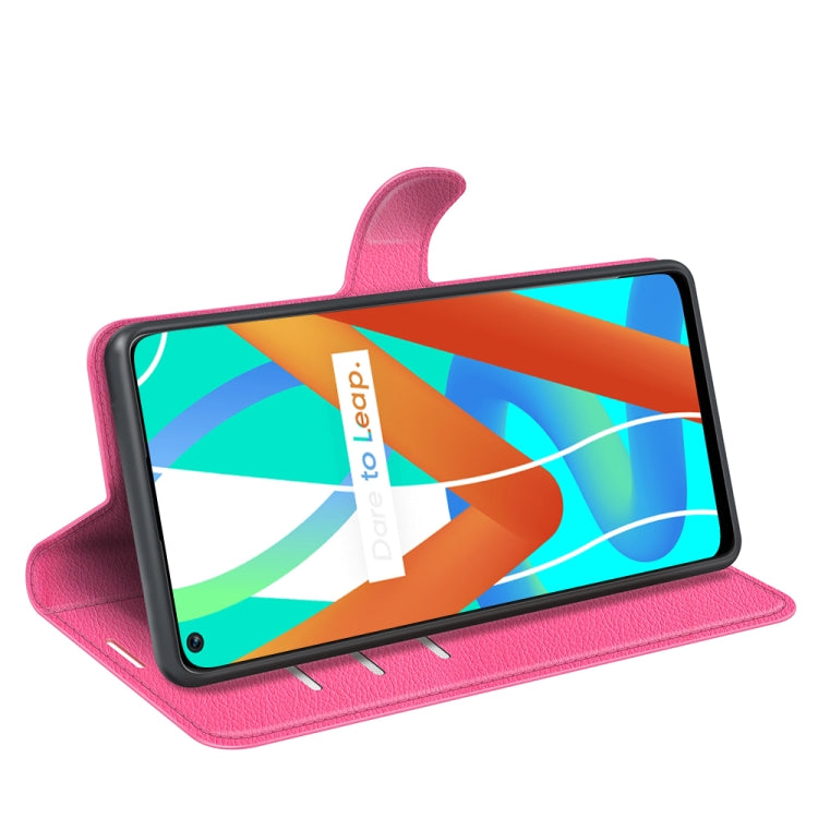 For OPPO Realme V13 5G / Realme 8 5G / Q3i 5G / Q3 5G Litchi Texture Horizontal Flip Protective Case with Holder & Card Slots & Wallet