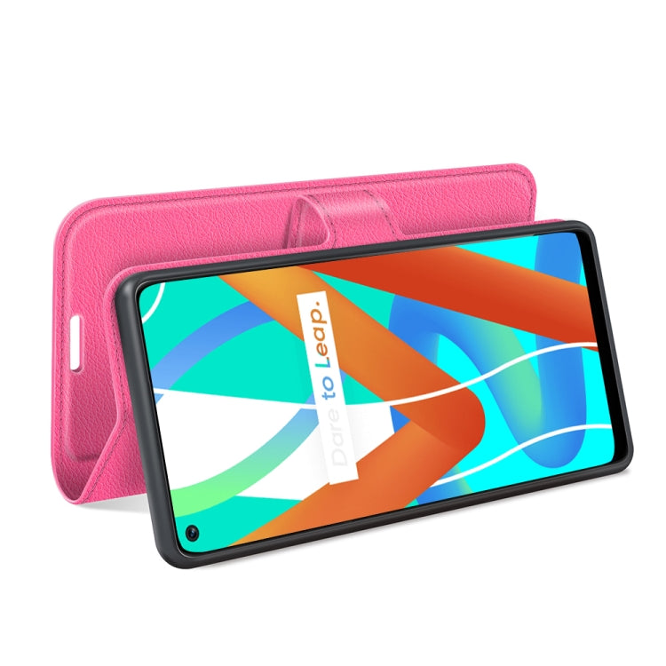 For OPPO Realme V13 5G / Realme 8 5G / Q3i 5G / Q3 5G Litchi Texture Horizontal Flip Protective Case with Holder & Card Slots & Wallet