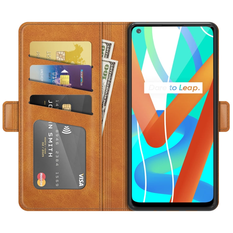 For OPPO Realme V13 5G / Realme 8 5G / Q3i 5G / Q3 5G Dual-side Magnetic Buckle Horizontal Flip Leather Case with Holder & Card Slots & Wallet