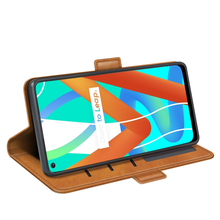 For OPPO Realme V13 5G / Realme 8 5G / Q3i 5G / Q3 5G Dual-side Magnetic Buckle Horizontal Flip Leather Case with Holder & Card Slots & Wallet