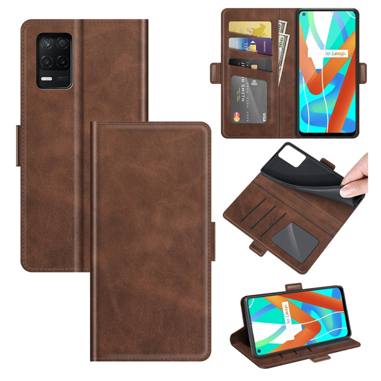 For OPPO Realme V13 5G / Realme 8 5G / Q3i 5G / Q3 5G Dual-side Magnetic Buckle Horizontal Flip Leather Case with Holder & Card Slots & Wallet