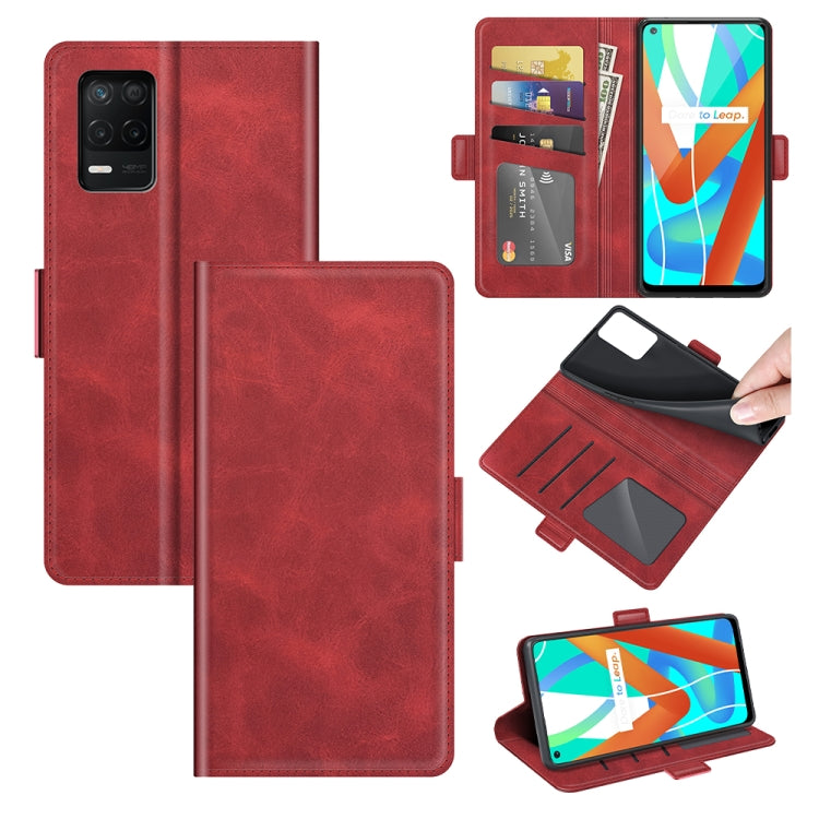 For OPPO Realme V13 5G / Realme 8 5G / Q3i 5G / Q3 5G Dual-side Magnetic Buckle Horizontal Flip Leather Case with Holder & Card Slots & Wallet