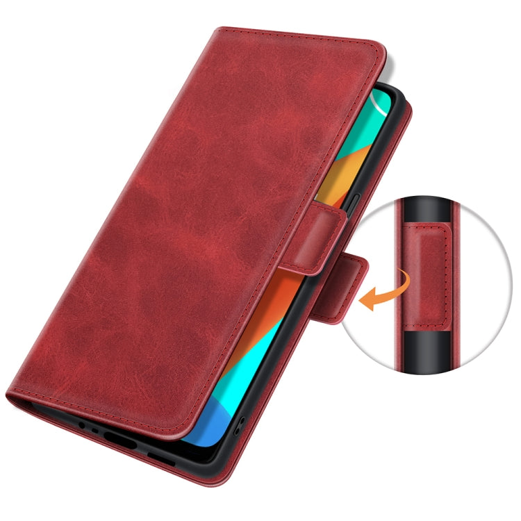 For OPPO Realme V13 5G / Realme 8 5G / Q3i 5G / Q3 5G Dual-side Magnetic Buckle Horizontal Flip Leather Case with Holder & Card Slots & Wallet
