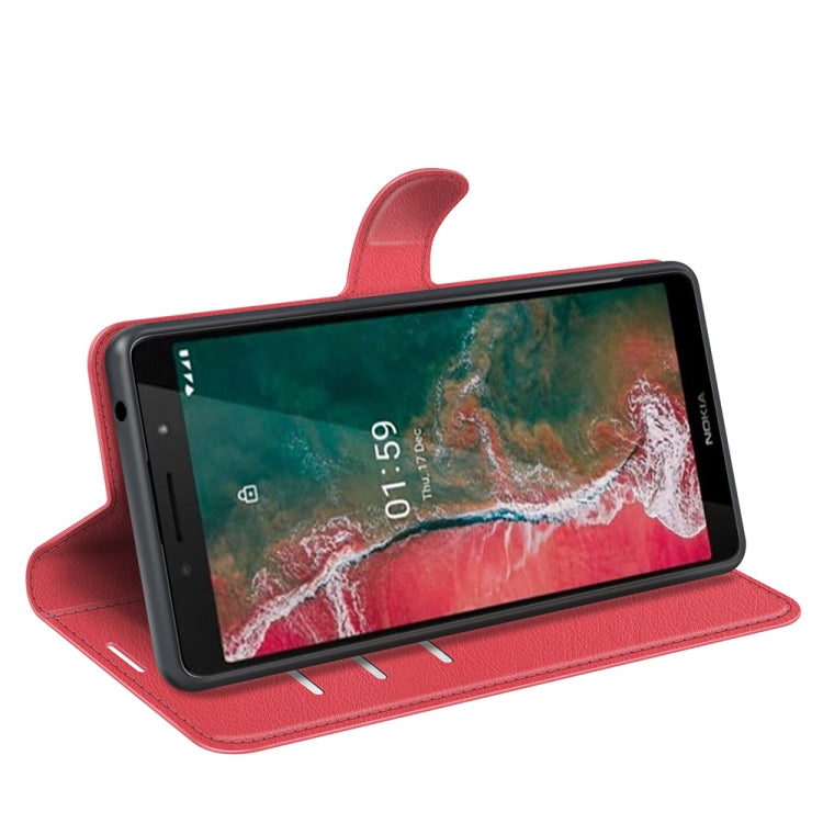 For Nokia C1 Plus Litchi Texture Horizontal Flip Protective Case with Holder & Card Slots & Wallet