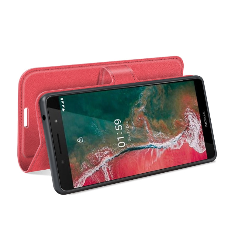 For Nokia C1 Plus Litchi Texture Horizontal Flip Protective Case with Holder & Card Slots & Wallet