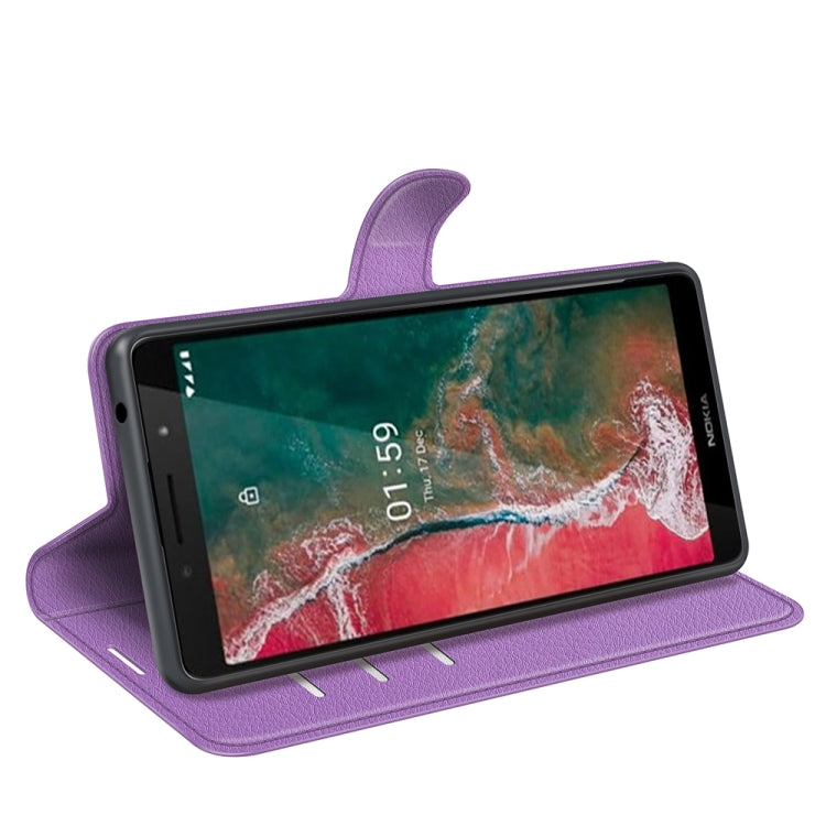 For Nokia C1 Plus Litchi Texture Horizontal Flip Protective Case with Holder & Card Slots & Wallet