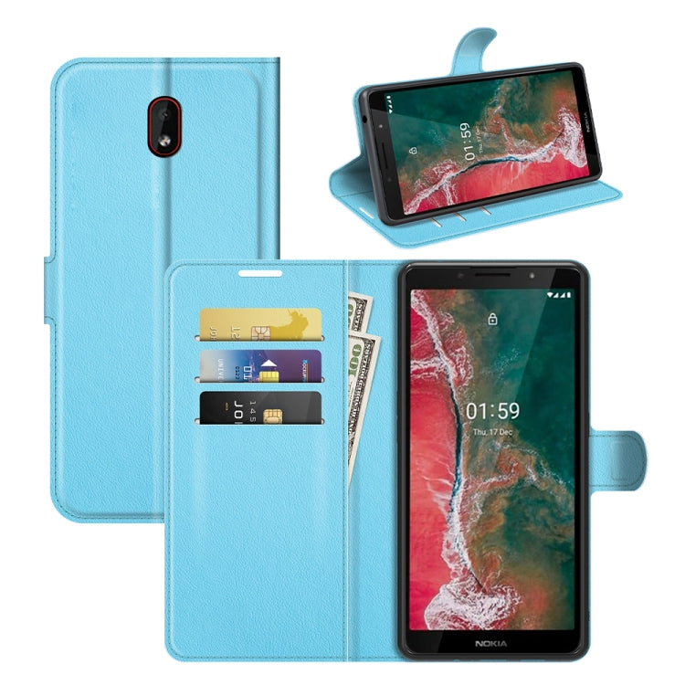 For Nokia C1 Plus Litchi Texture Horizontal Flip Protective Case with Holder & Card Slots & Wallet