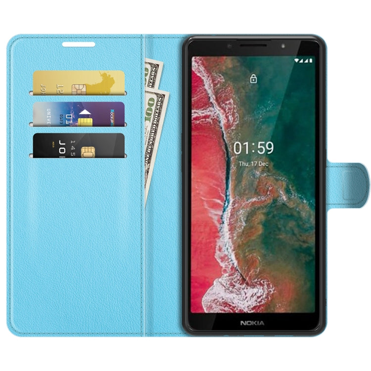 For Nokia C1 Plus Litchi Texture Horizontal Flip Protective Case with Holder & Card Slots & Wallet