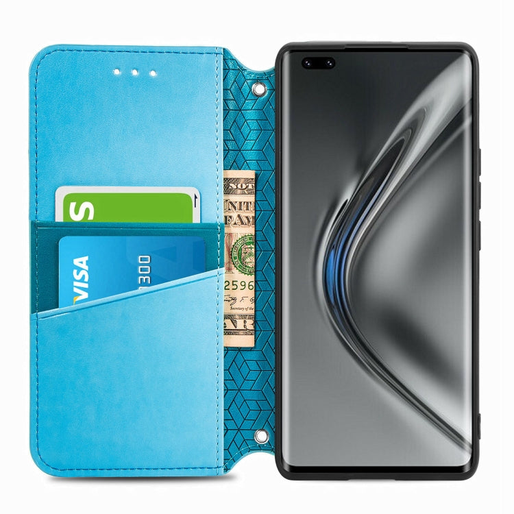 For Honor V40 5G Blooming Mandala Embossed Pattern Magnetic Horizontal Flip Leather Case with Holder & Card Slots & Wallet