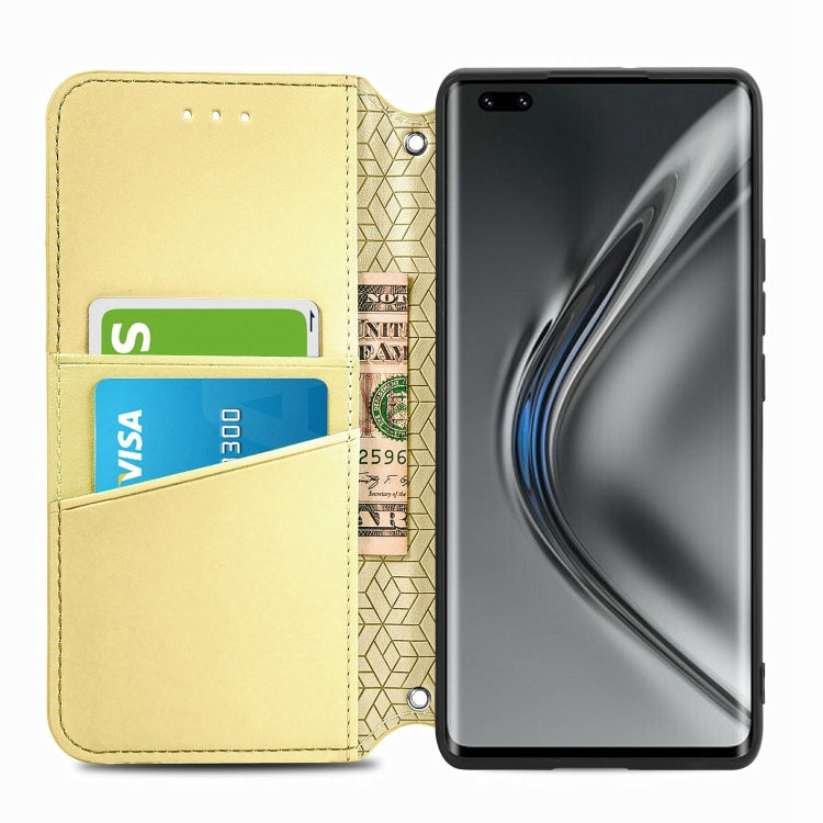 For Honor V40 5G Blooming Mandala Embossed Pattern Magnetic Horizontal Flip Leather Case with Holder & Card Slots & Wallet